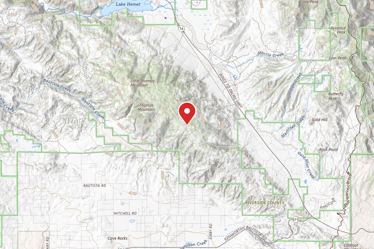 Thomas Mountain & Toolbox Springs Yellow Post Site