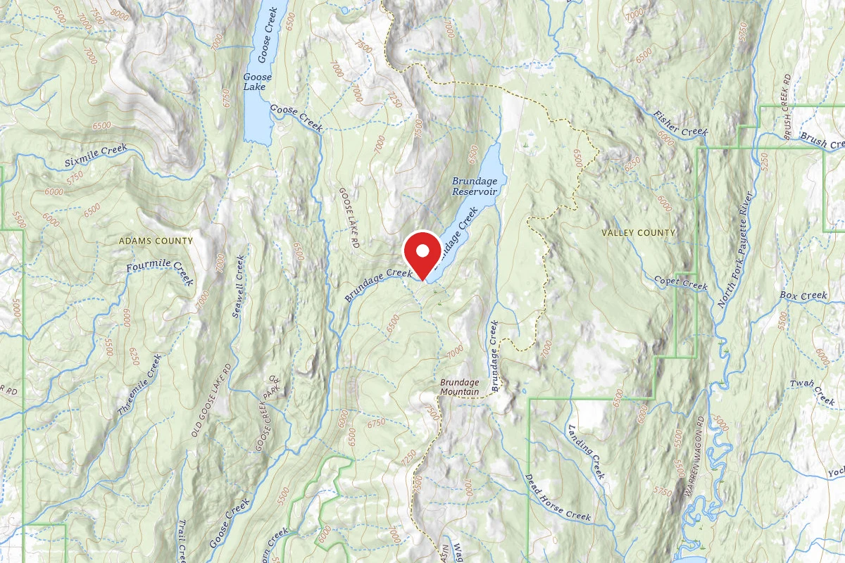 Brundage Reservoir Dam Day Use Site