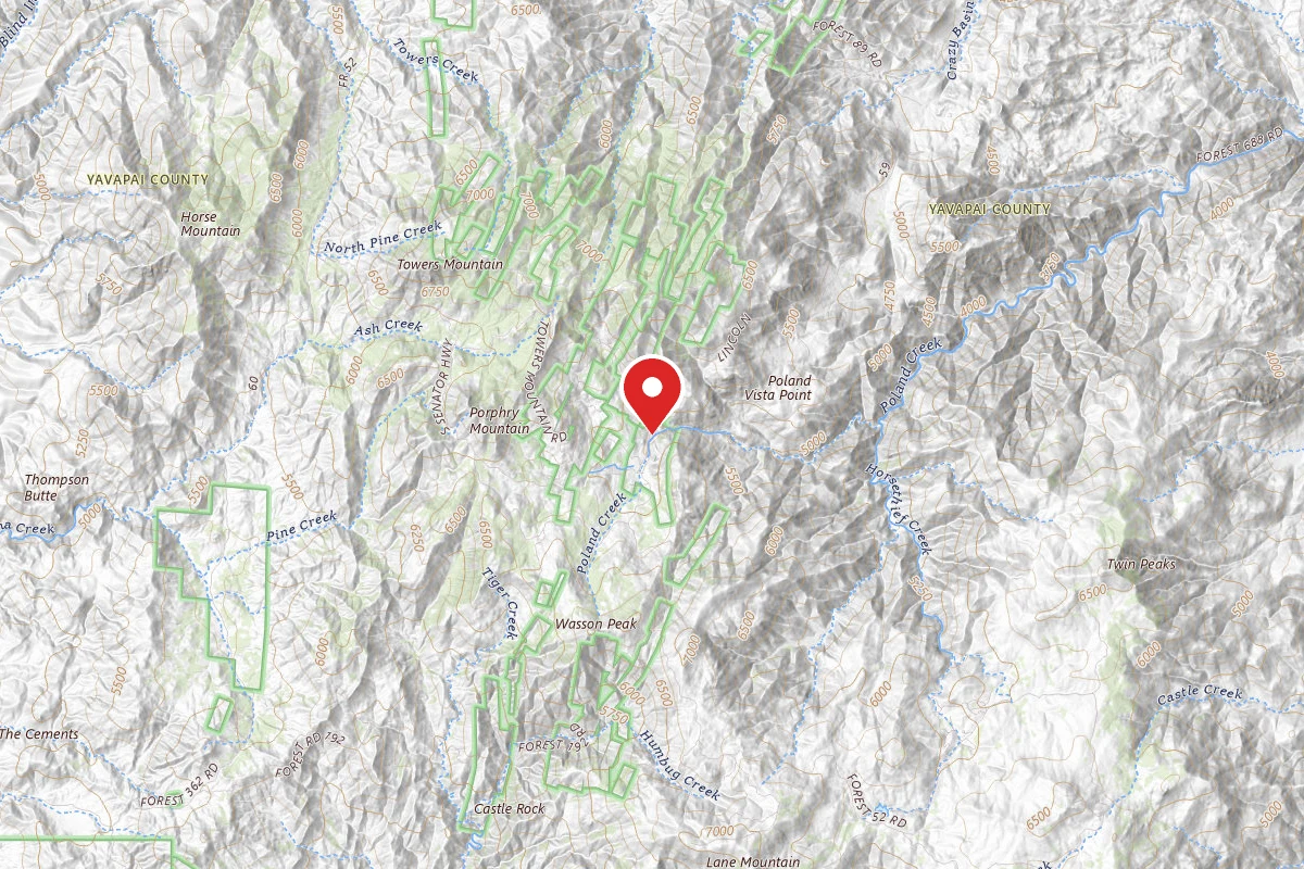Crown King Area (Horsethief Basin lake)