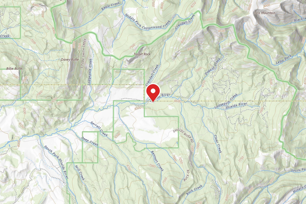 Shields River Dispersed Site