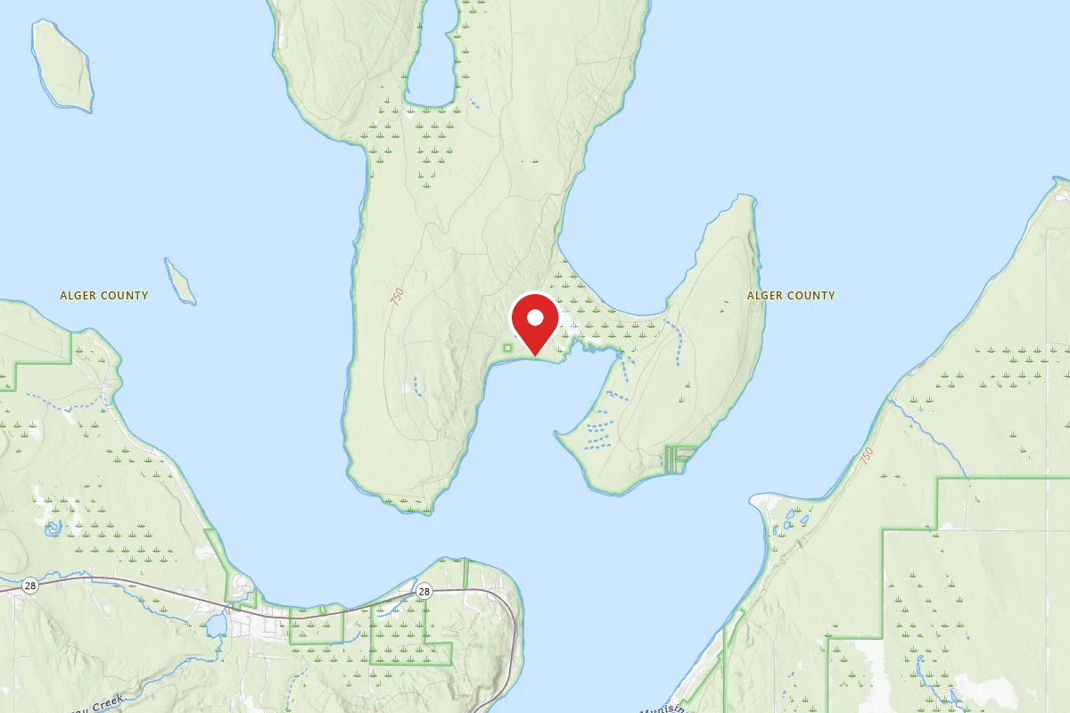 Loon Call Campsite on Grand Island