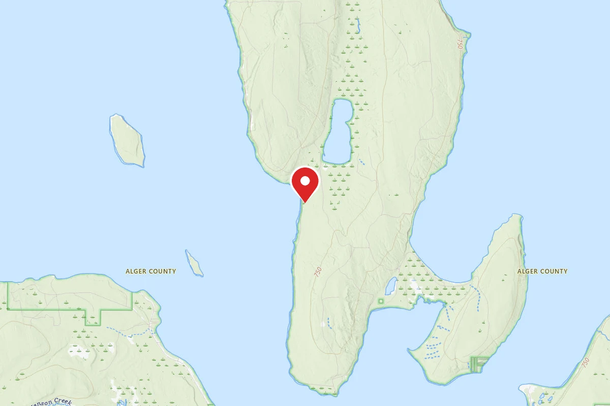 Hemlock Campsite on Grand Island