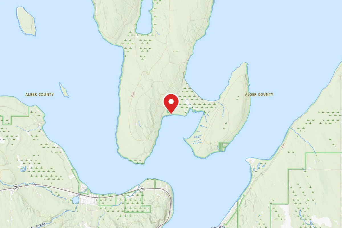 Murray Bay Group Campsite on Grand Island