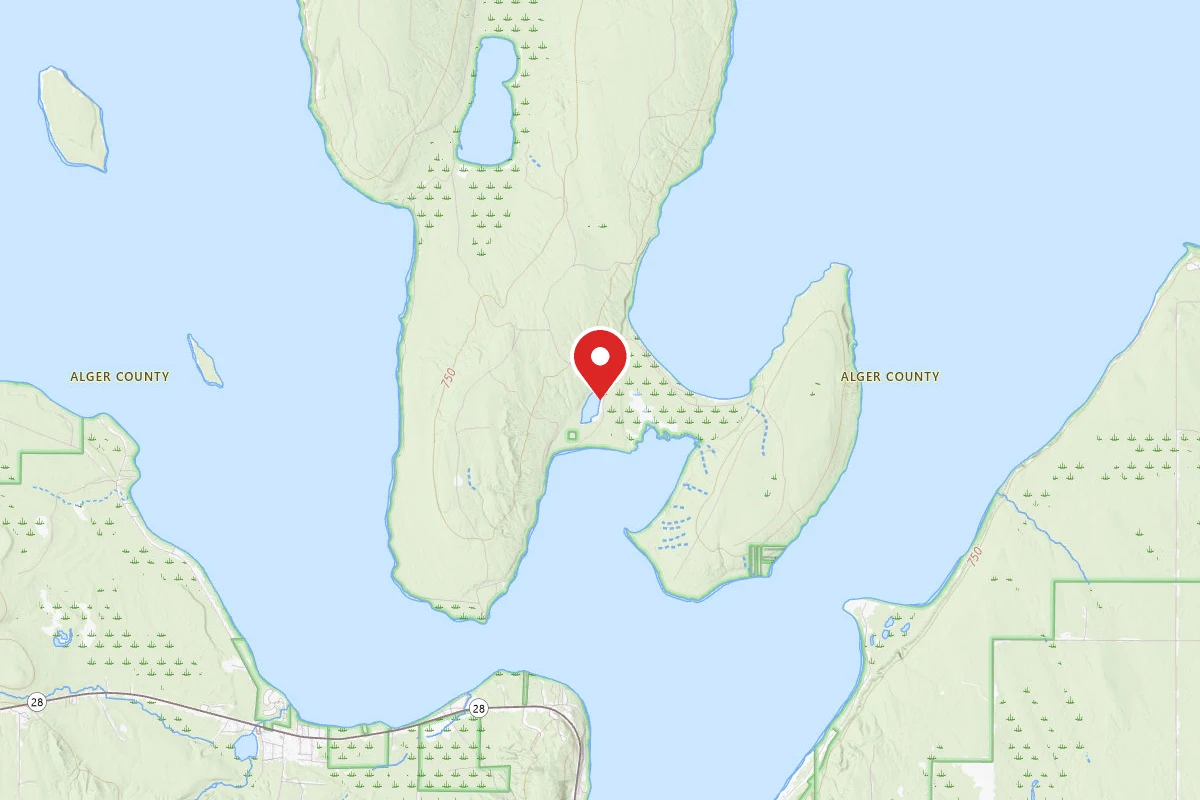 Duck Lake Campsite on Grand Island