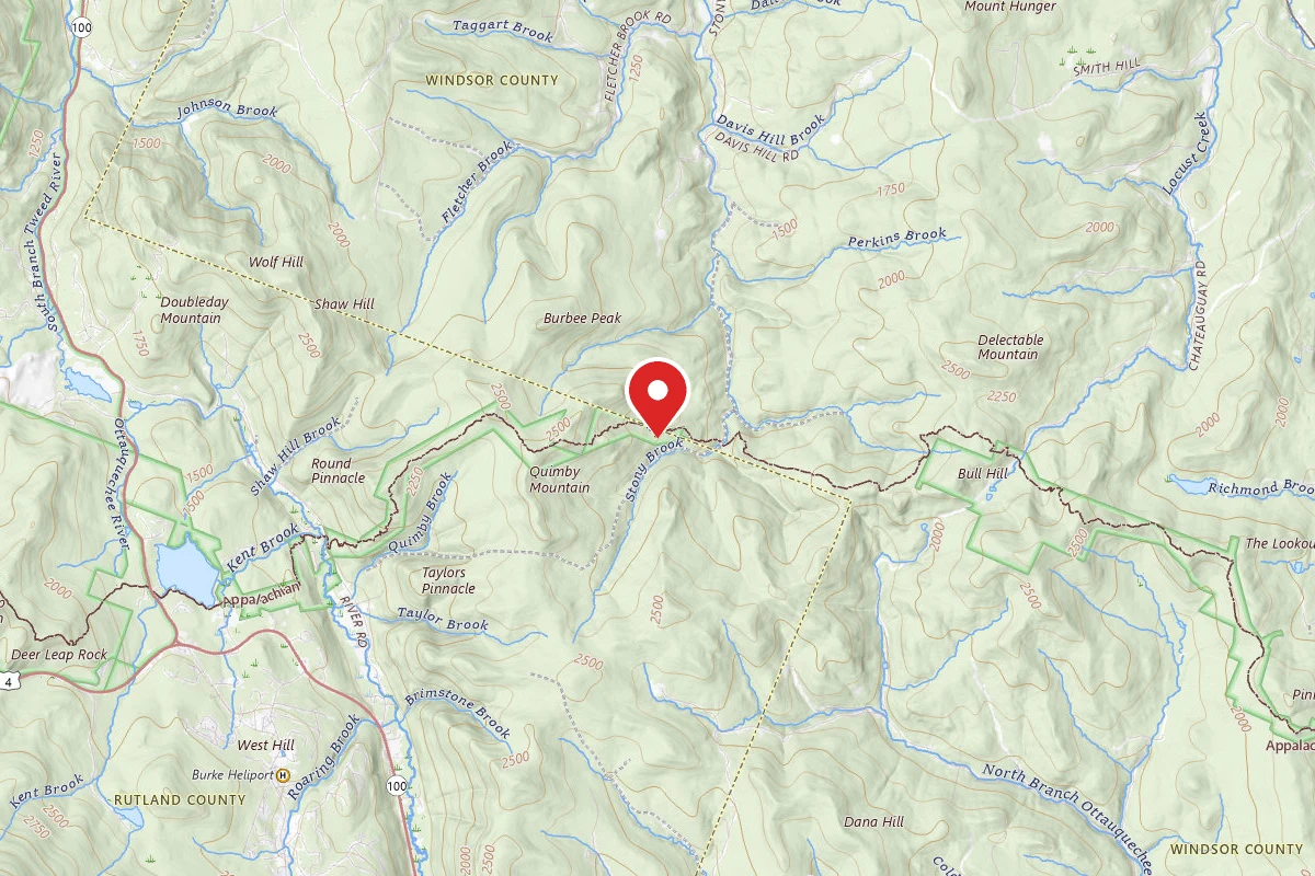 Stony Brook Backcountry Shelter on the AT in Vermont