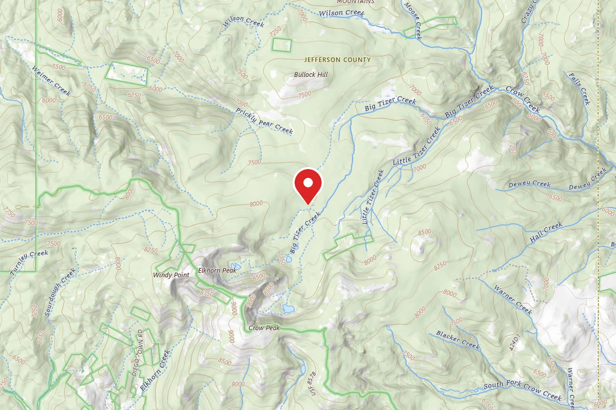 Tizer Lakes Dispersed Camping