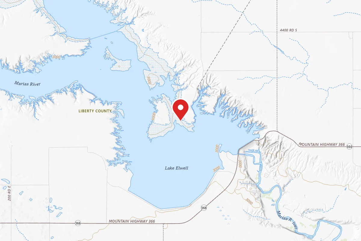 Island Area - Lake Elwell USBR