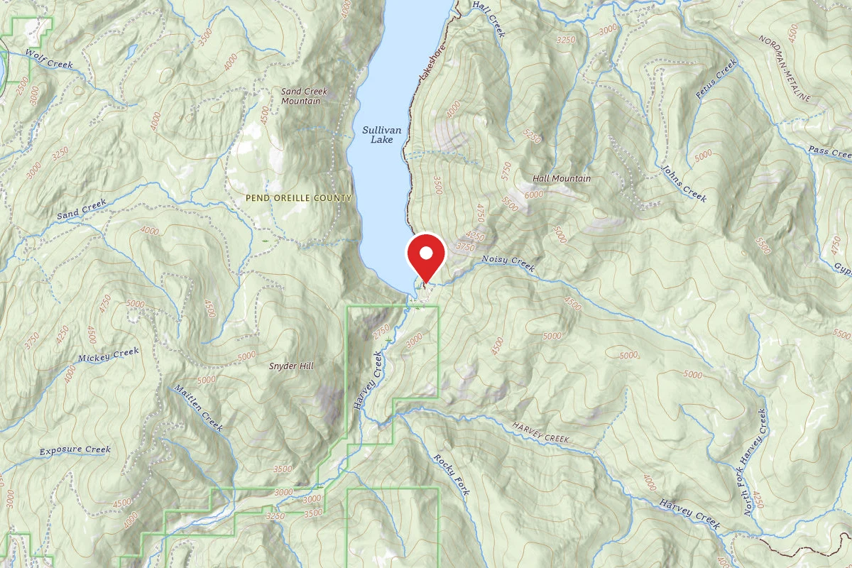 Colville National Forest Noisy Creek Campground
