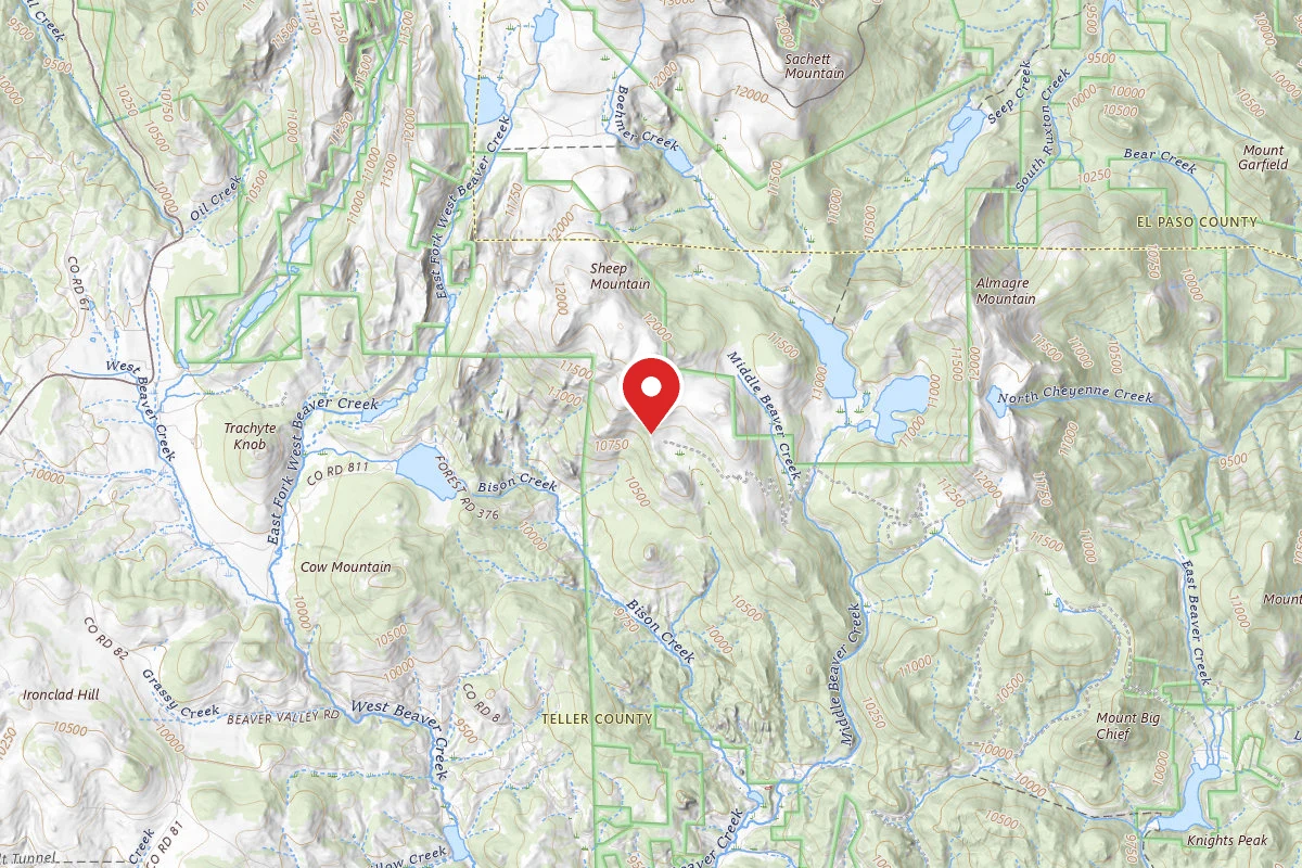Dispersed Site near 38.7755, -105.0443