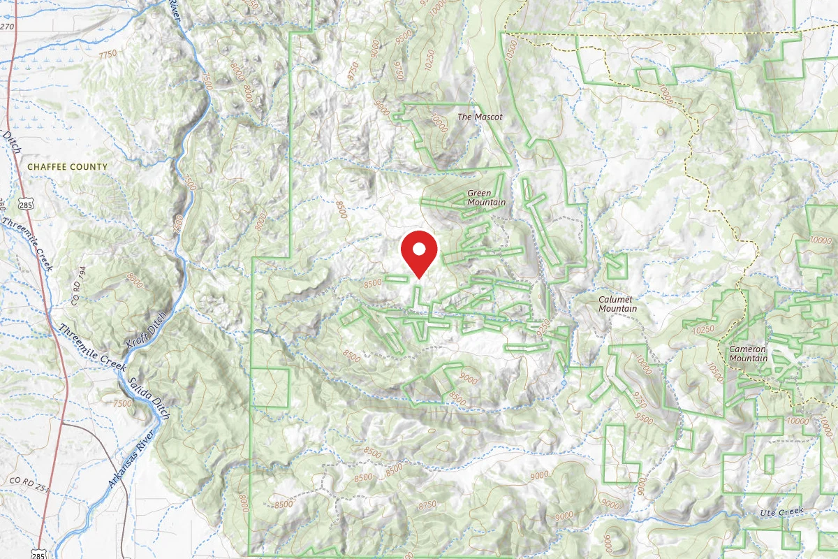 Dispersed Site near 38.6463, -105.9911