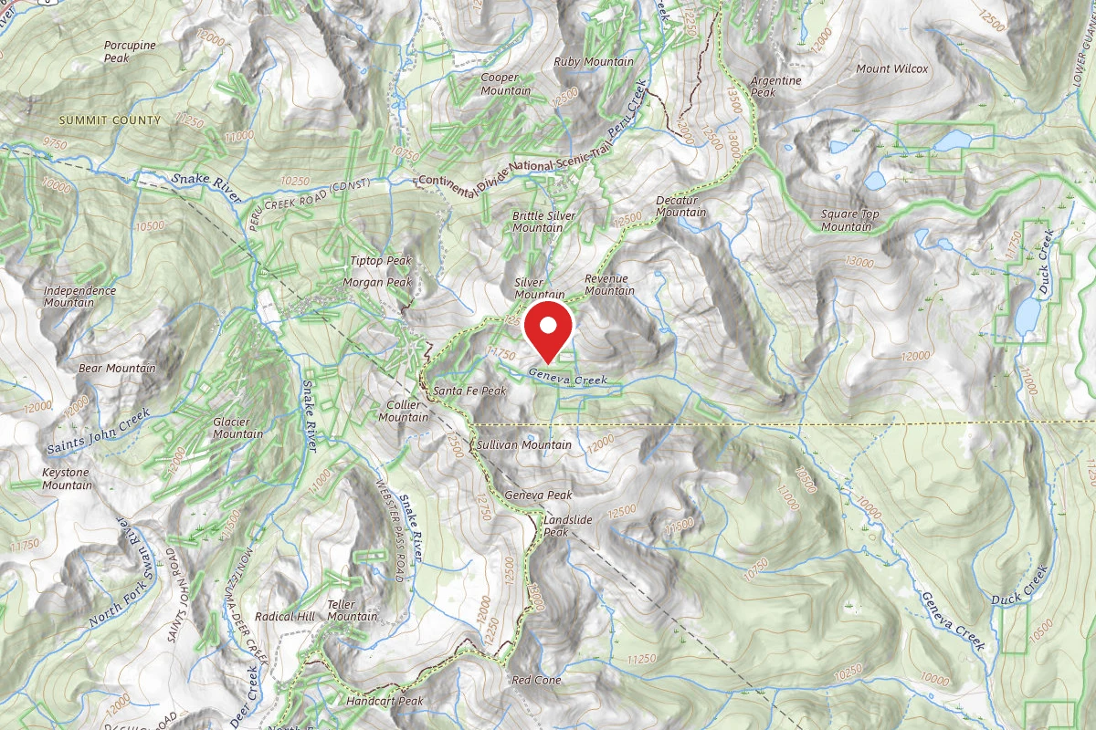 Dispersed Site near 39.5736, -105.8148