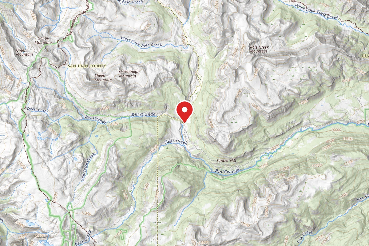 Dispersed Site near 37.7653, -107.4672