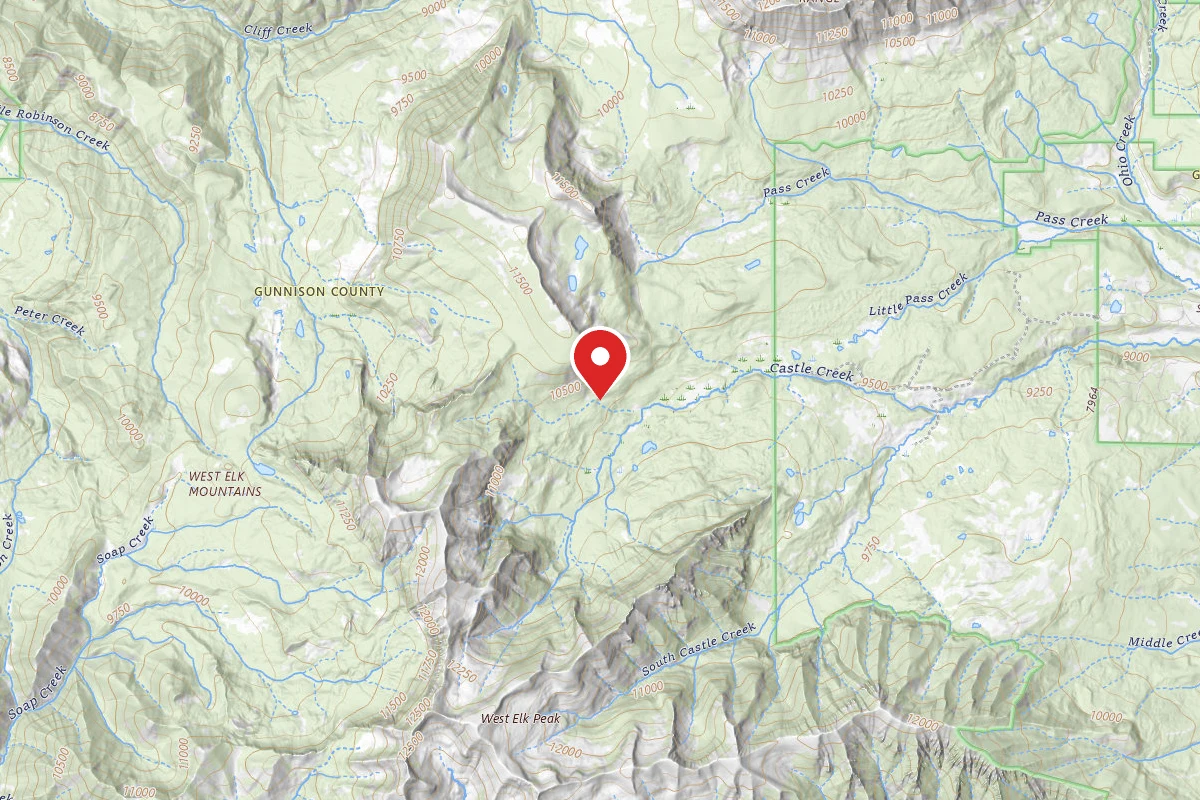 Dispersed Site near 38.7617, -107.1783