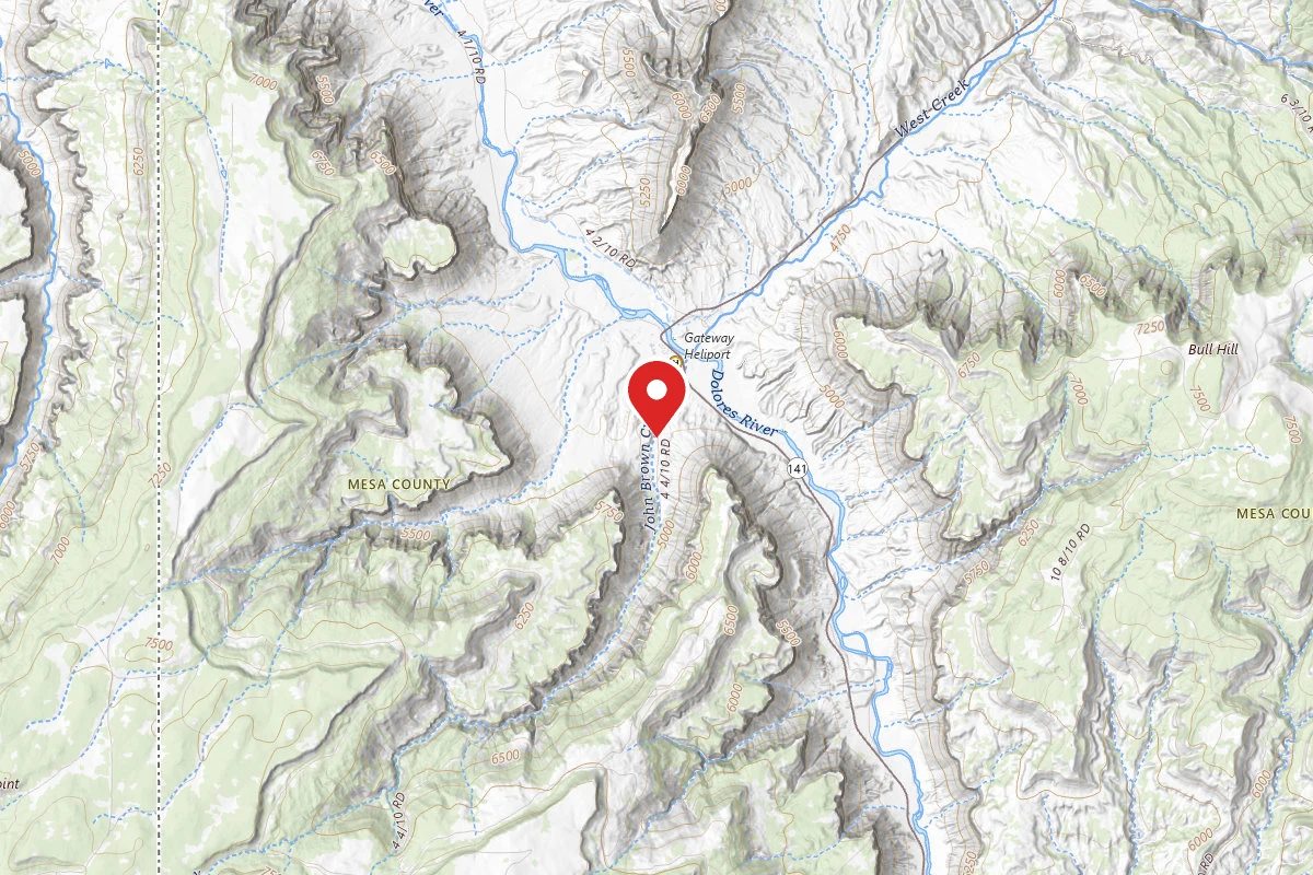 Dispersed Site near 38.6673, -108.9817