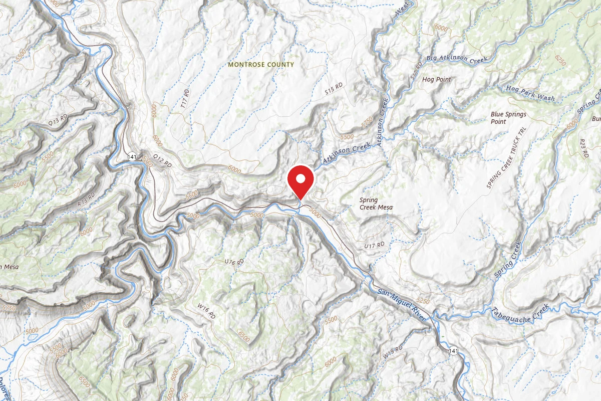 Dispersed Site near 38.3887, -108.7571