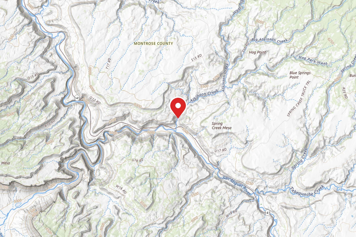 Dispersed Site near 38.3910, -108.7564
