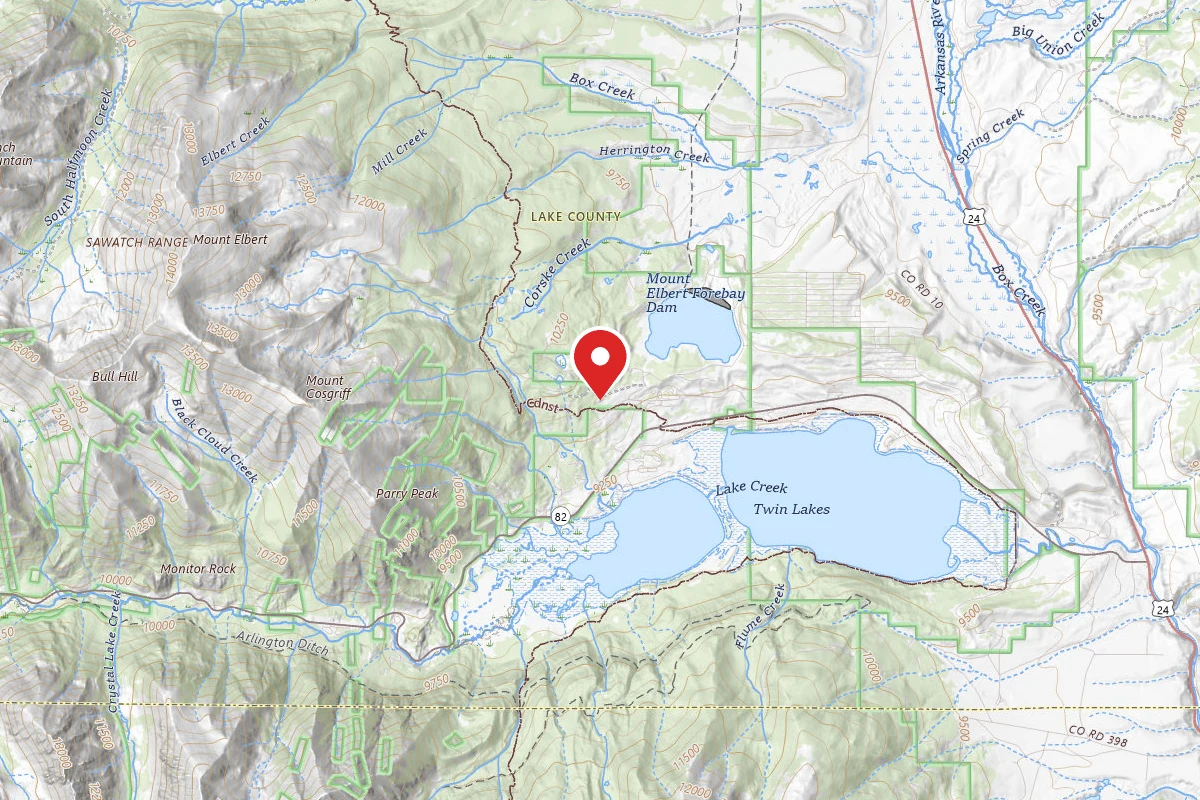 Dispersed Site near 39.0975, -106.3750
