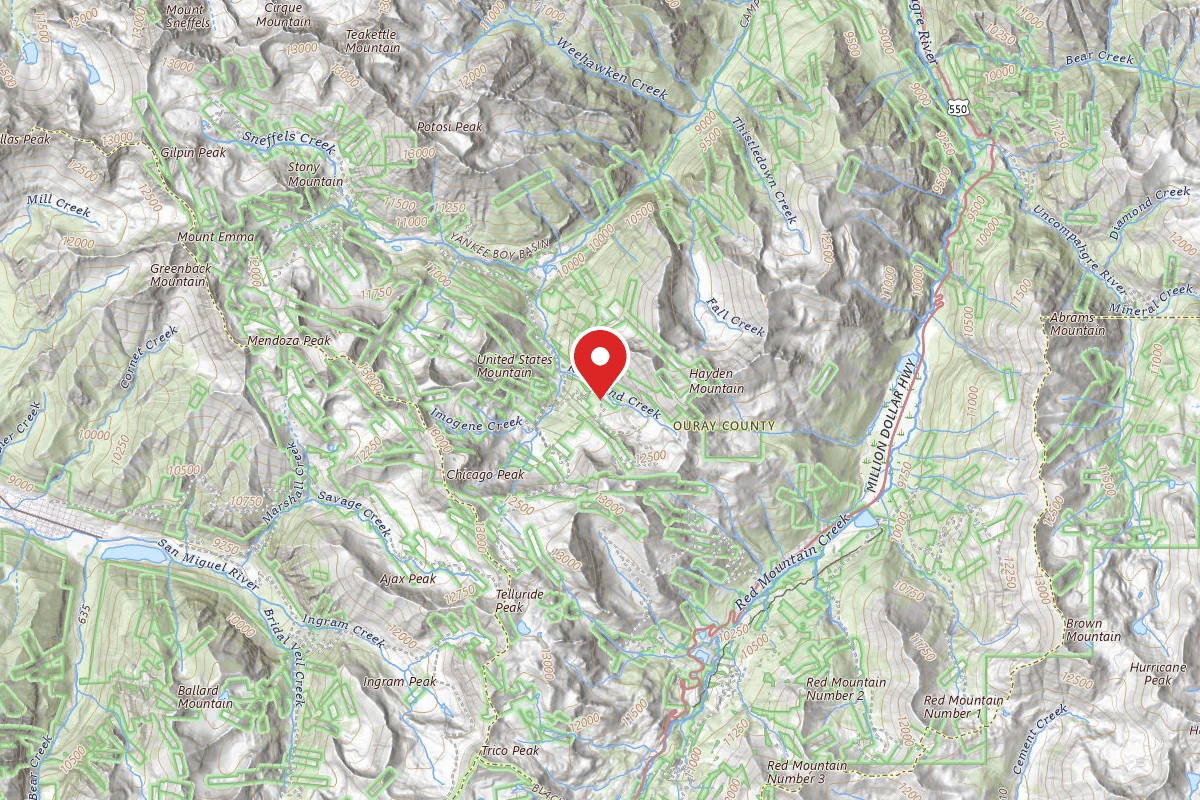 Dispersed Site near 37.9538, -107.7173