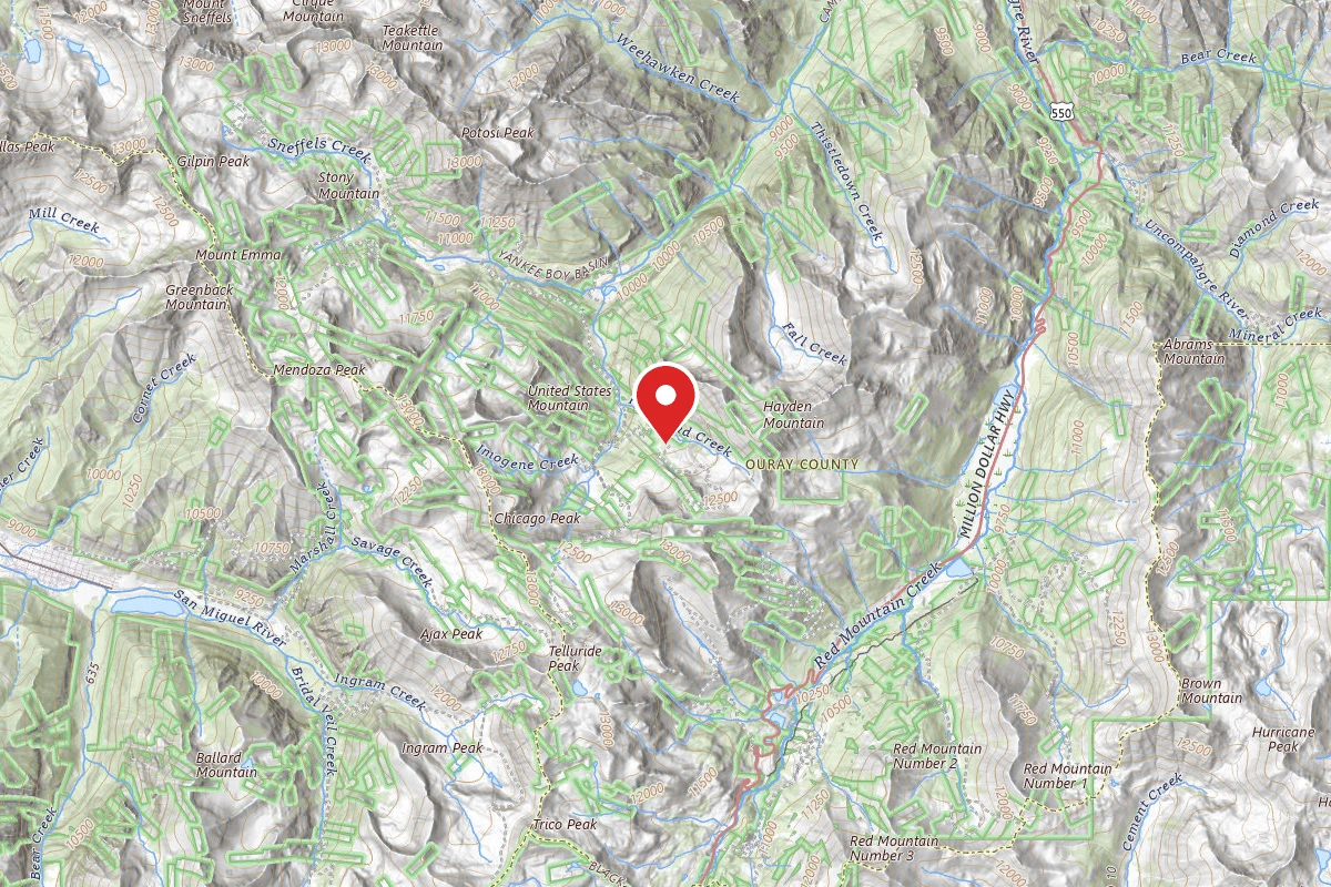 Dispersed Site near 37.9529, -107.7171