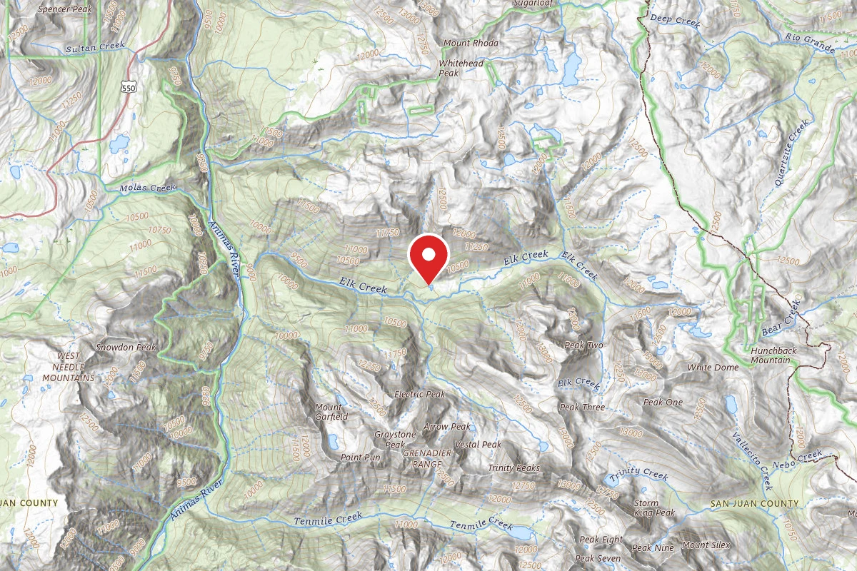 Dispersed Site near 37.7206, -107.6085