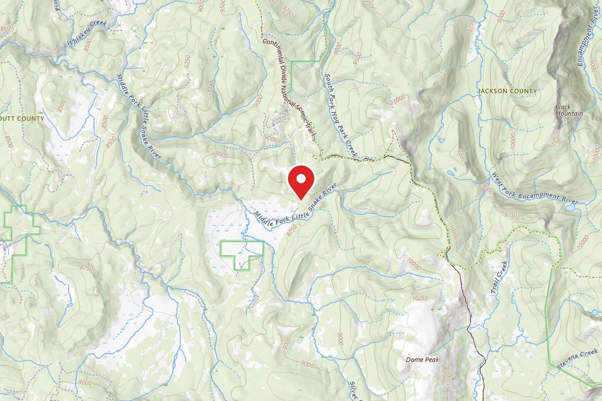 Dispersed Site near 40.9138, -106.8563
