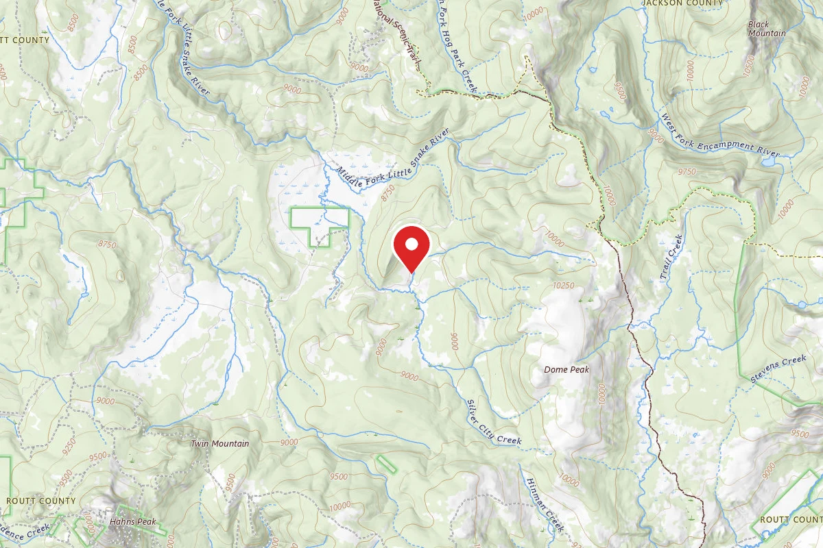 Dispersed Site near 40.8907, -106.8535