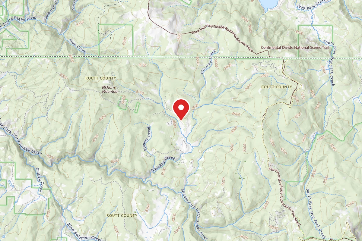 Dispersed Site near 40.9759, -106.9194