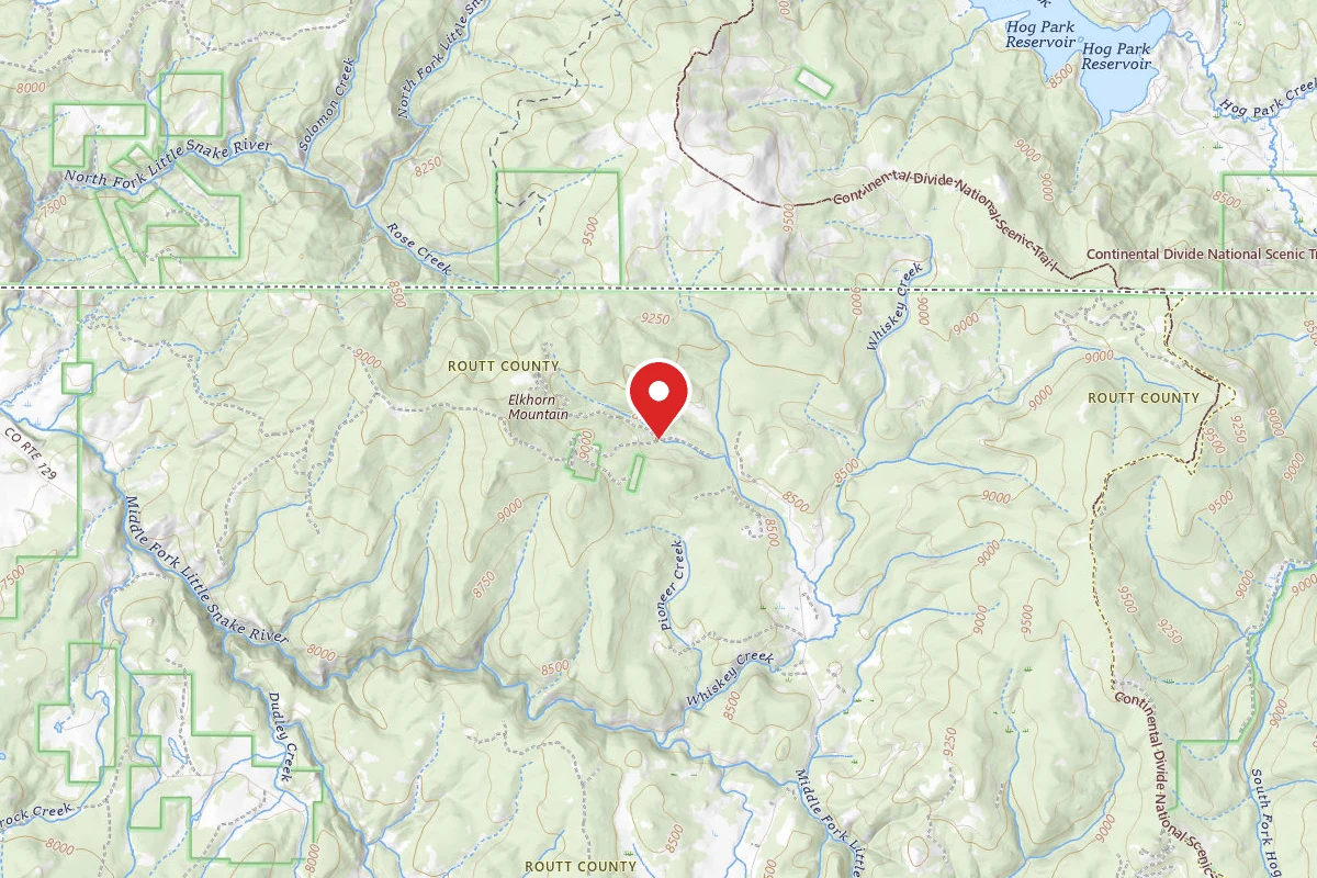 Dispersed Site near 40.9855, -106.9407