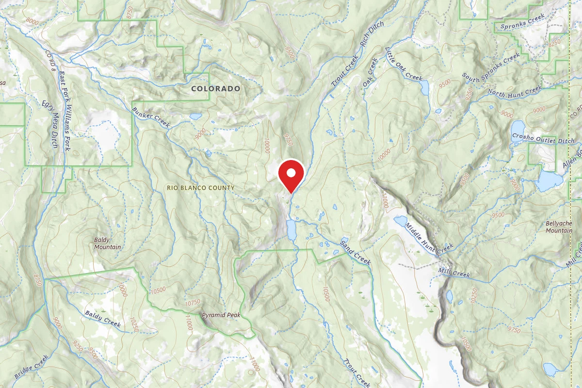 Dispersed Site near 40.1558, -107.1366