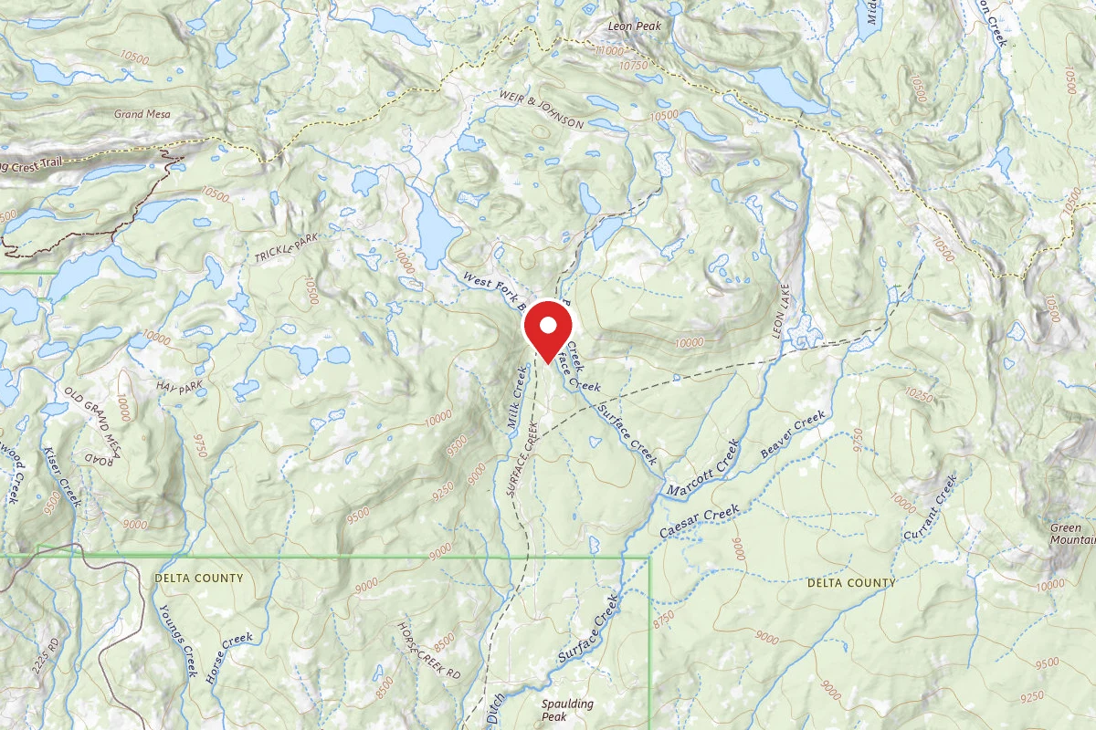 Dispersed Site near 39.0307, -107.8548