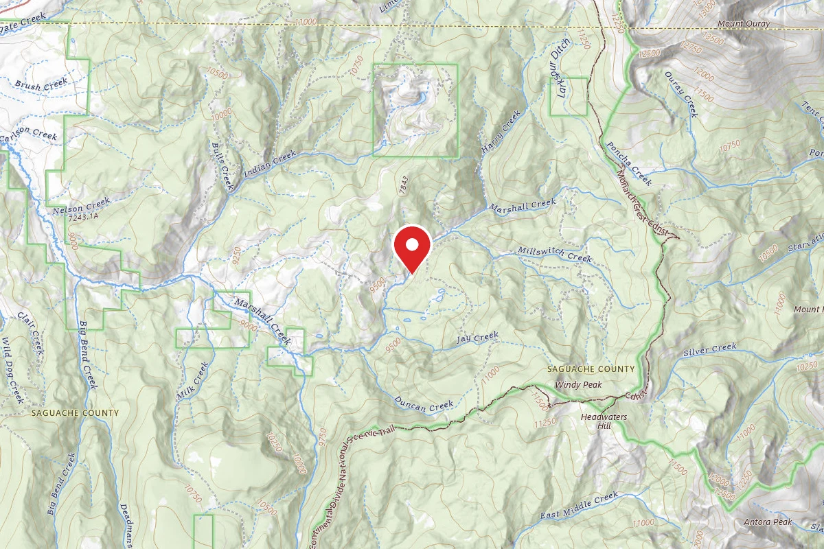 Dispersed Site near 38.3746, -106.3005