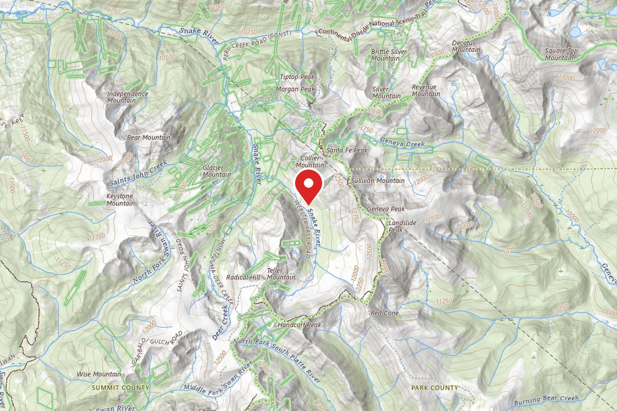 Dispersed Site near 39.5555, -105.8425