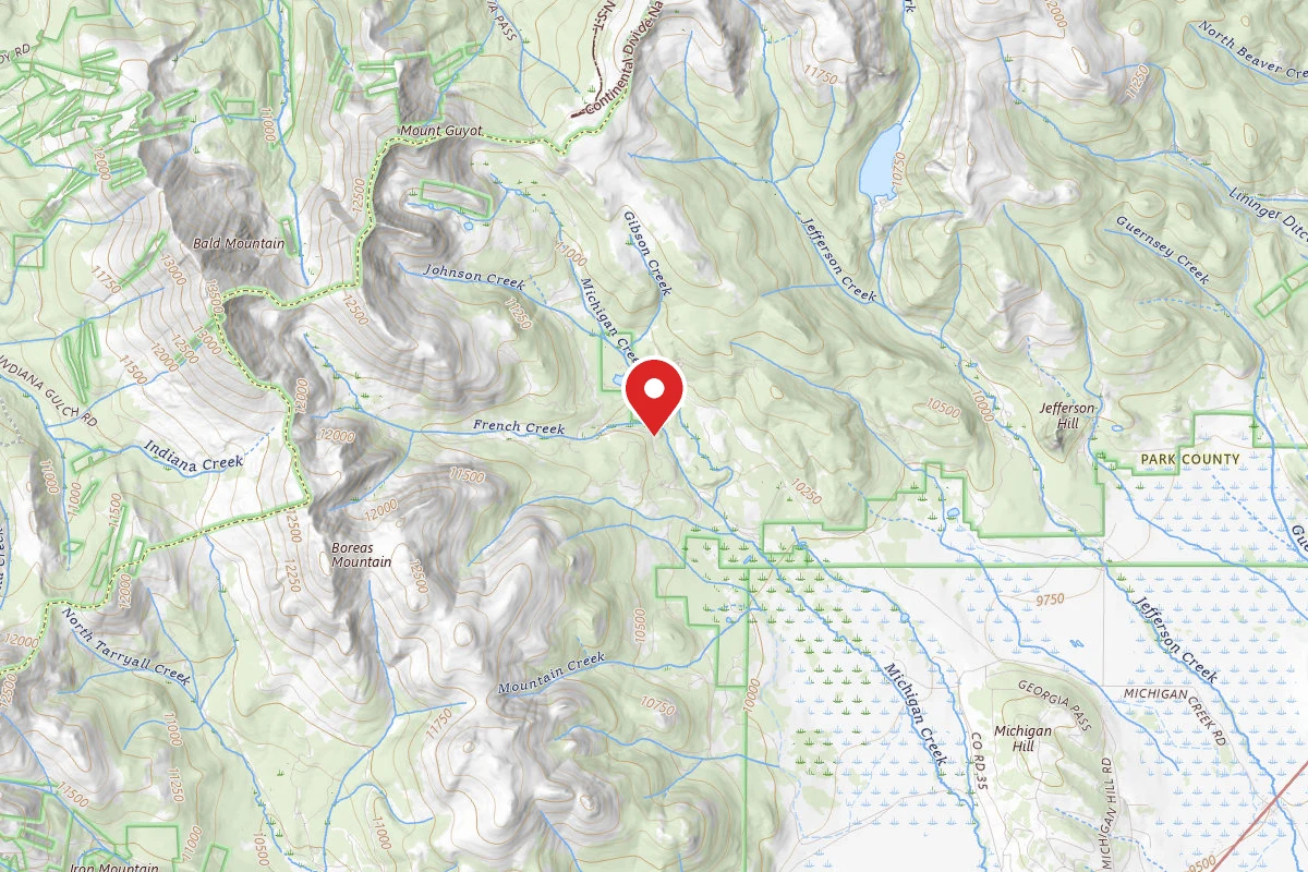Dispersed Site near 39.4224, -105.8974