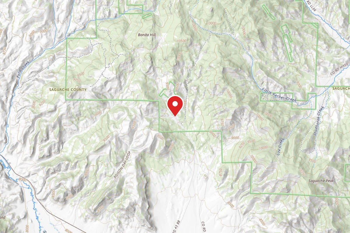 Dispersed Site near 38.1821, -106.1859