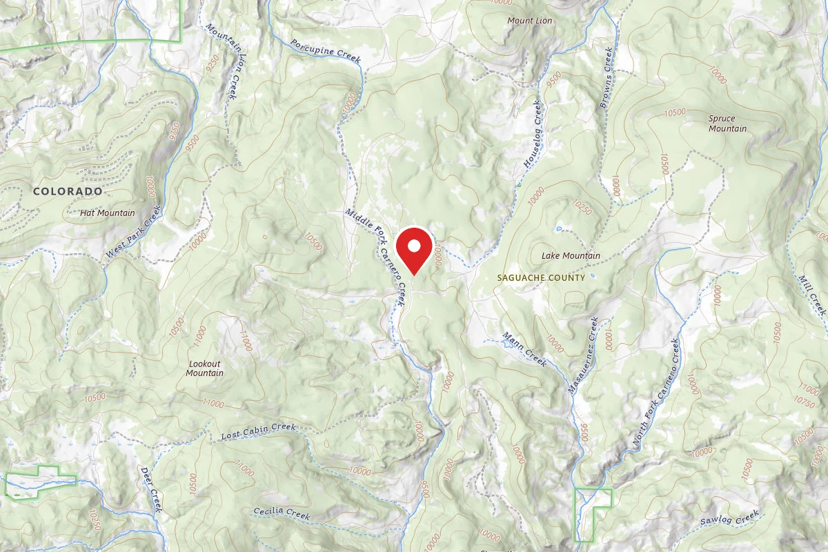 Dispersed Site near 38.0072, -106.4302