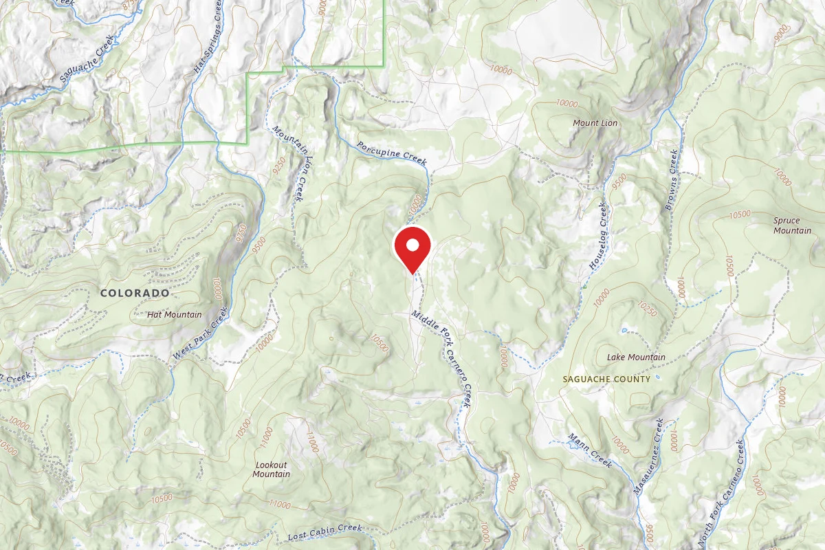 Dispersed Site near 38.0275, -106.4470