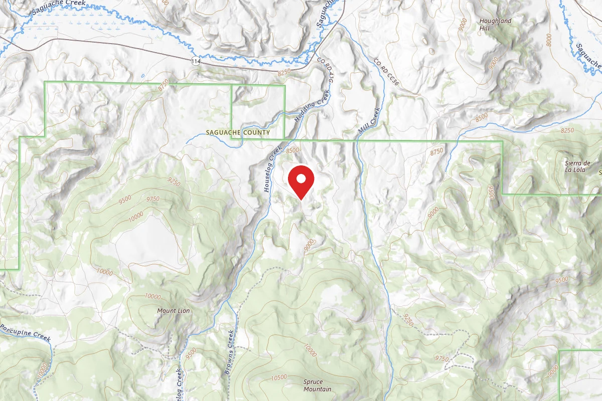 Dispersed Site near 38.0870, -106.3577