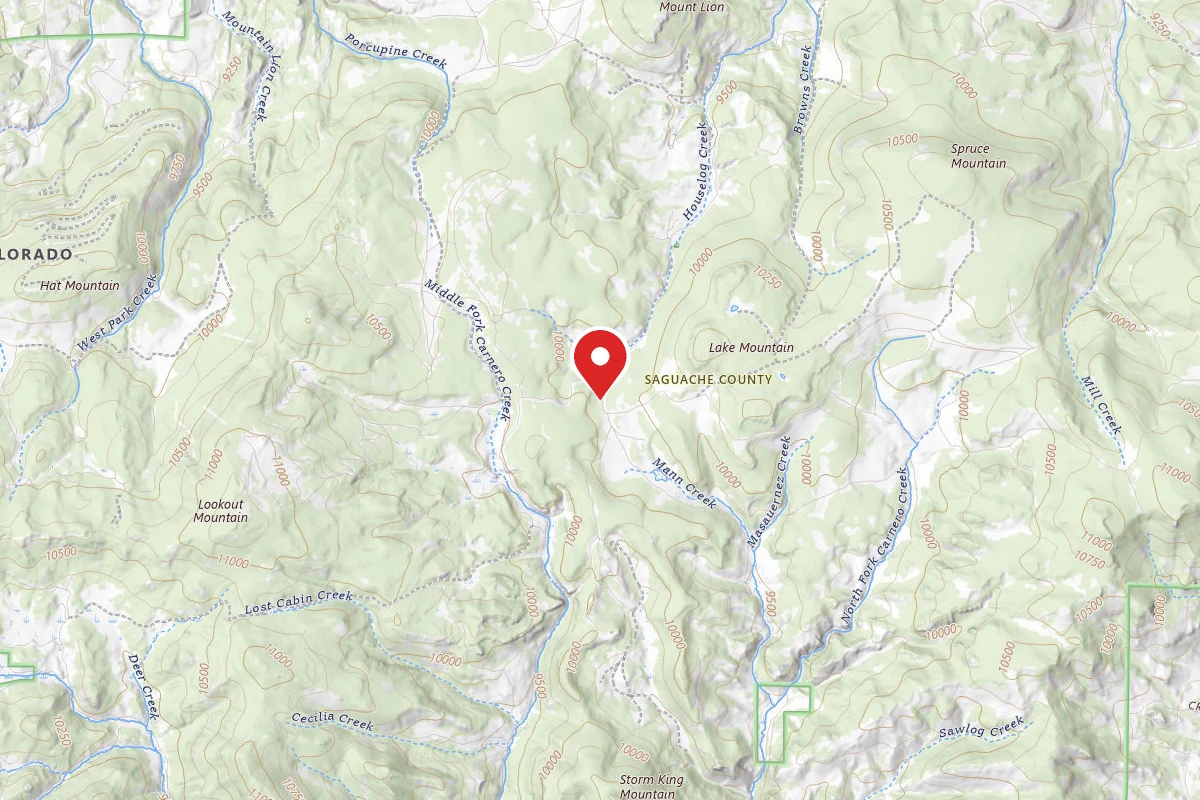 Dispersed Site near 38.0041, -106.4172