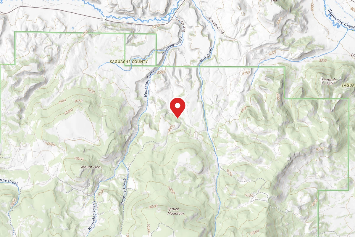 Dispersed Site near 38.0795, -106.3510