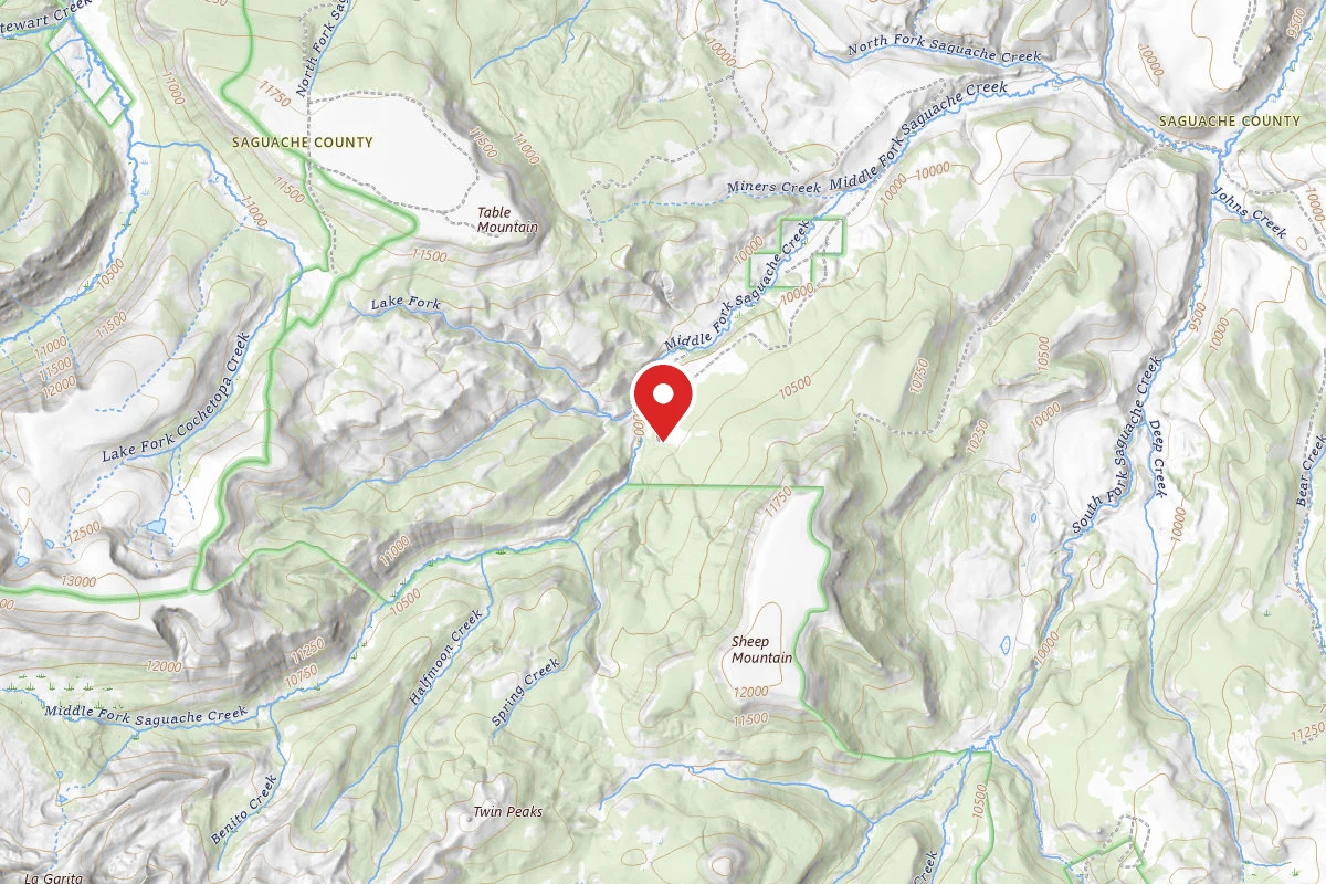 Dispersed Site near 37.9741, -106.7417