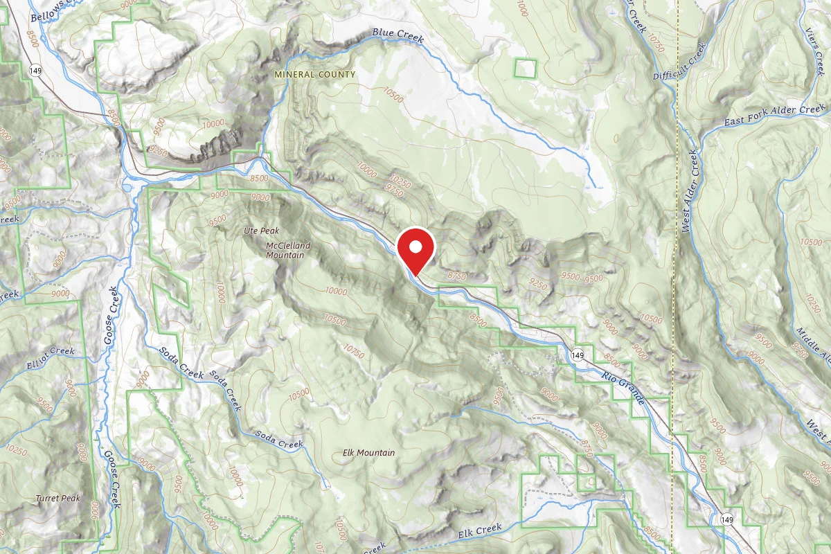 Dispersed Site near 37.7458, -106.7593