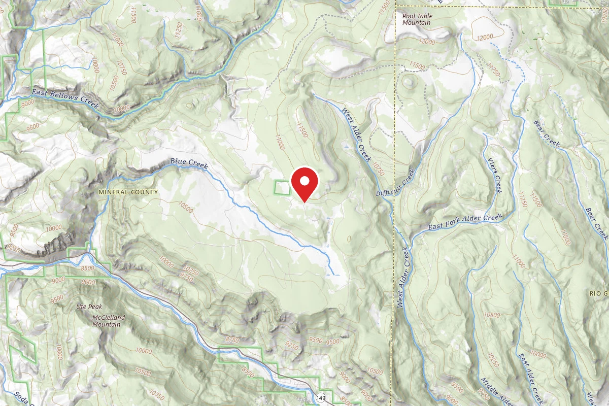 Dispersed Site near 37.7825, -106.7246