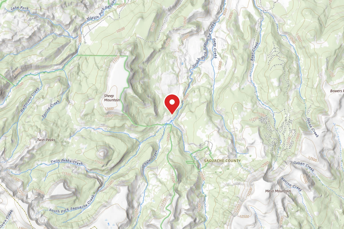 Dispersed Site near 37.9408, -106.6904