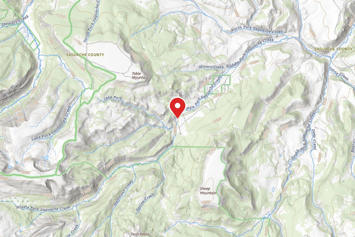 Dispersed Site near 37.9816, -106.7442