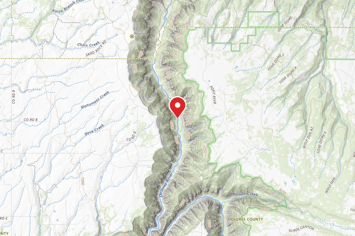 Dispersed Site near 37.8537, -108.8078