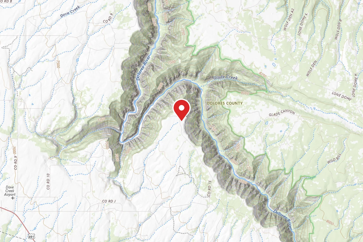 Dispersed Site near 37.7992, -108.7929