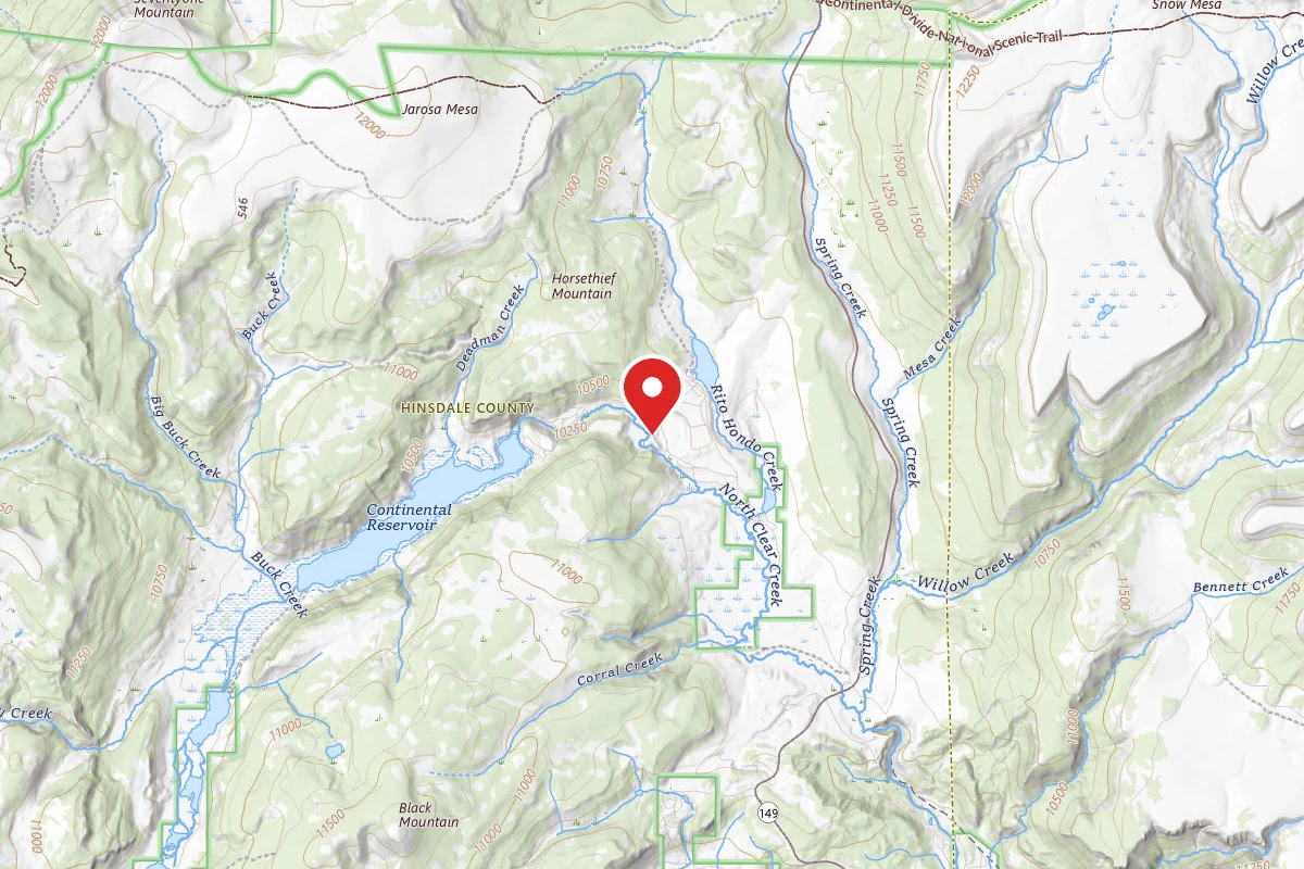 Dispersed Site near 37.8863, -107.1852