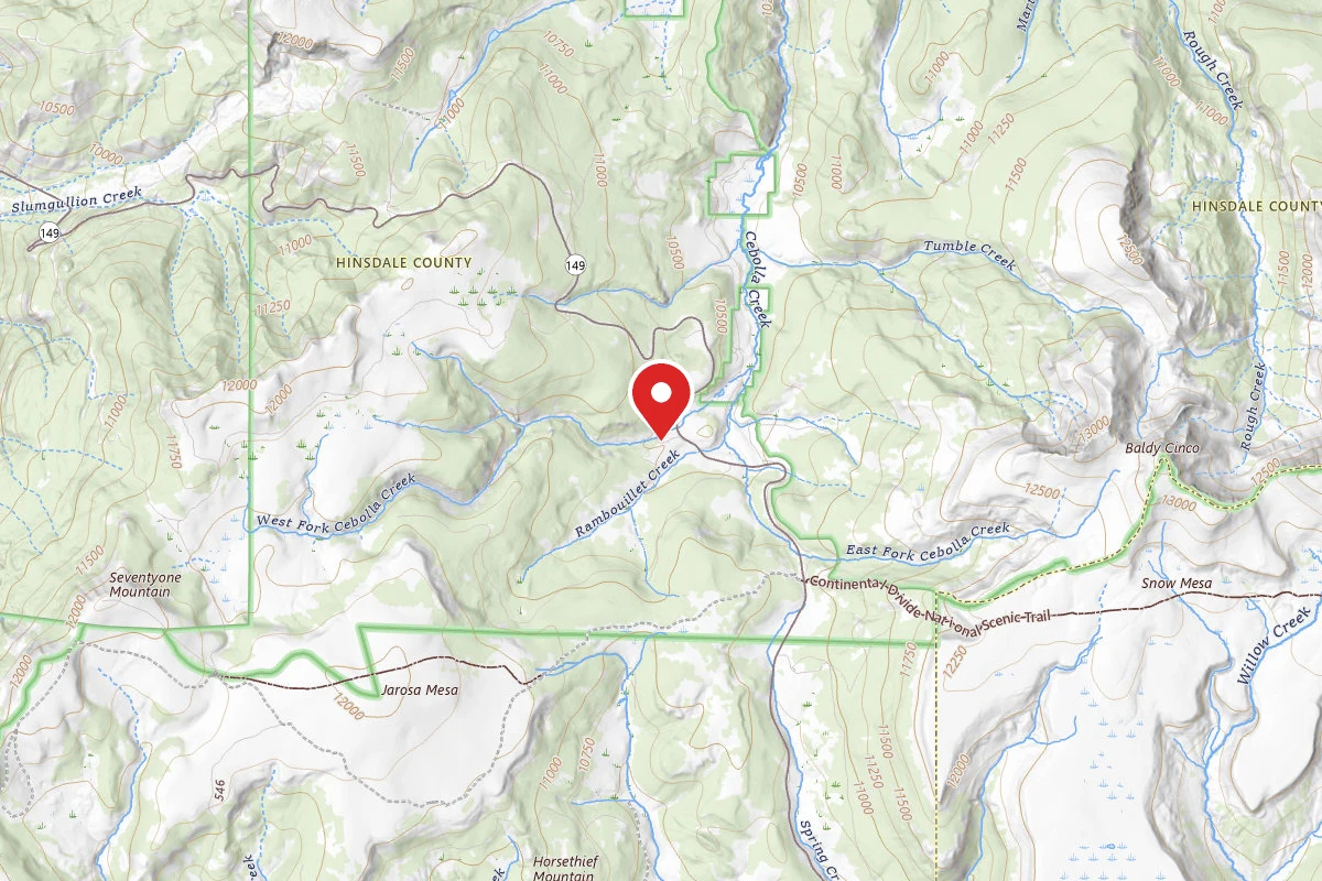 Dispersed Site near 37.9574, -107.1811