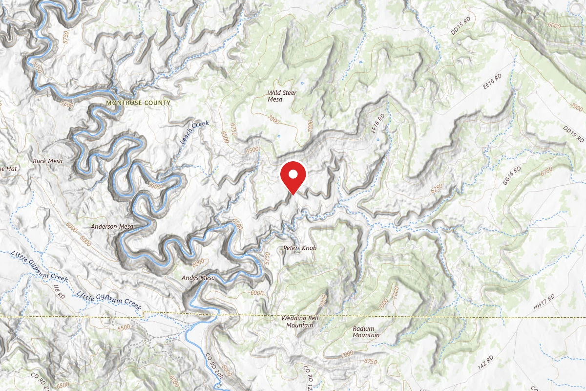 Dispersed Site near 38.1871, -108.8541