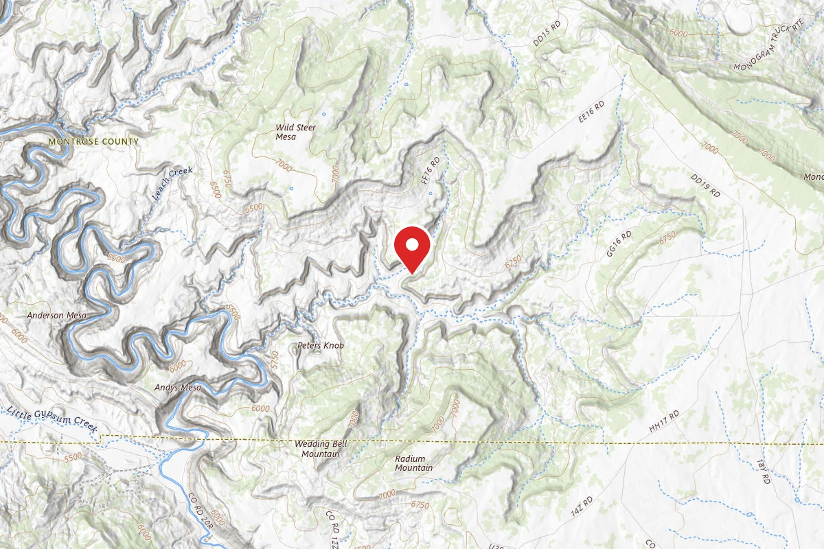 Dispersed Site near 38.1865, -108.8288